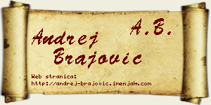Andrej Brajović vizit kartica